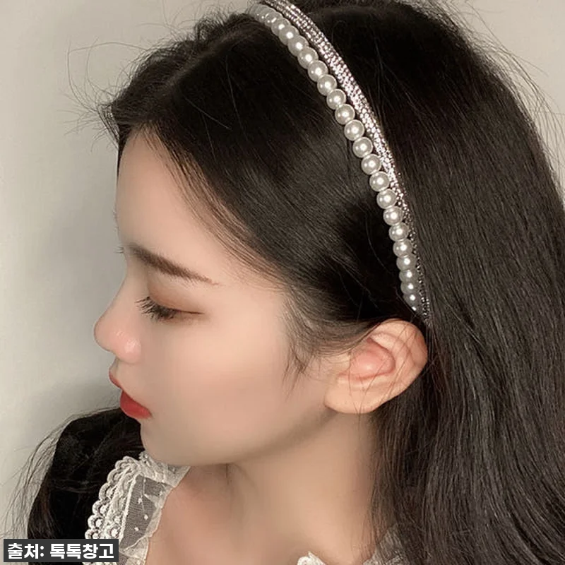 이 가격 실화?! ✨두줄 진주 큐빅 관련 이미지 2