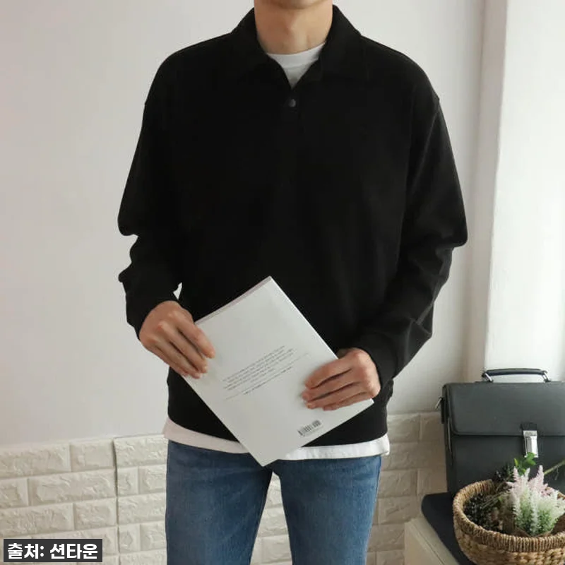 가을 필수템! 품절임박 '카라 맨투맨 관련 이미지 3