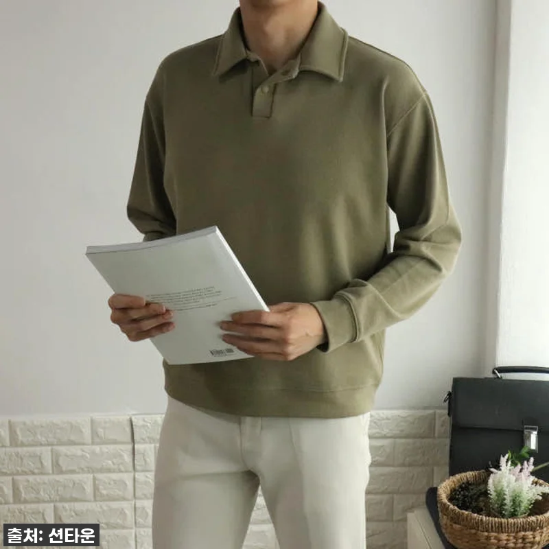 가을 필수템! 품절임박 '카라 맨투맨 관련 이미지 7