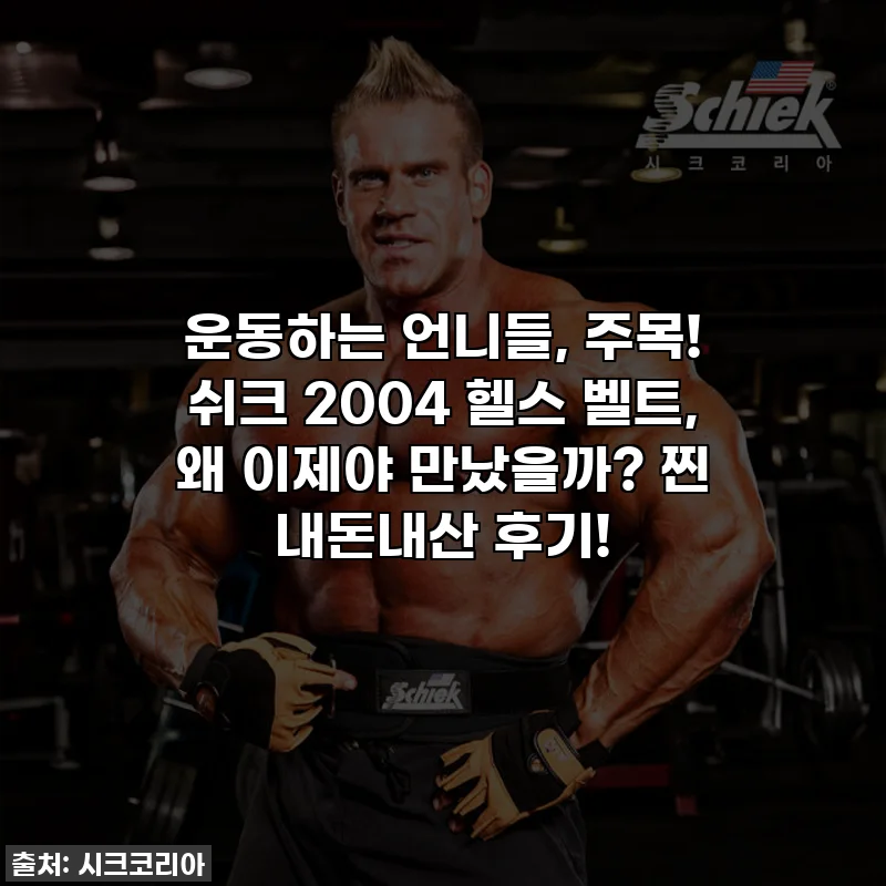 운동하는 언니들, 주목! 쉬크 2004 헬스 벨트, 왜 이제야 만났을까? 찐 내돈내산 후기!