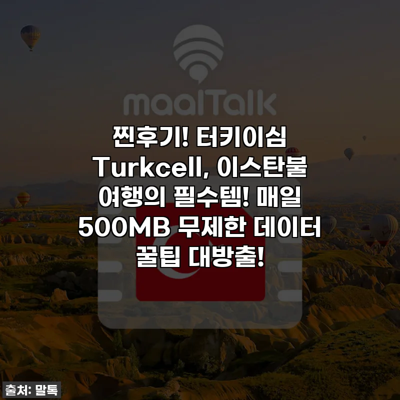 찐후기! 터키이심 Turkcell, 이스탄불 여행의 필수템! 매일 500MB 무제한 데이터 꿀팁 대방출!