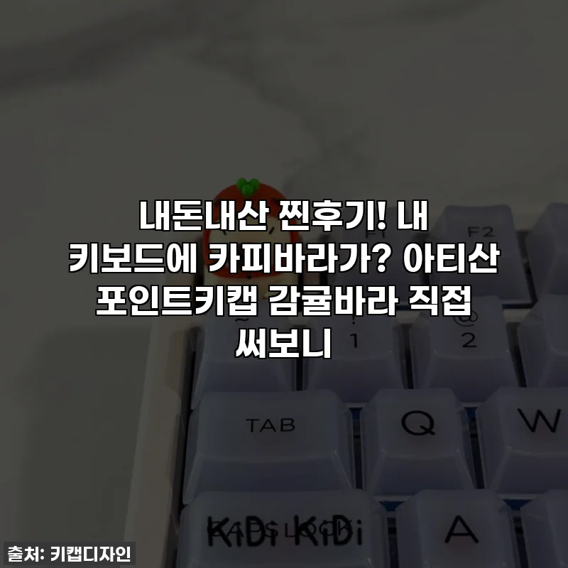 내돈내산 찐후기! 내 키보드에 카피바라가? 아티산 포인트키캡 감귤바라 직접 써보니