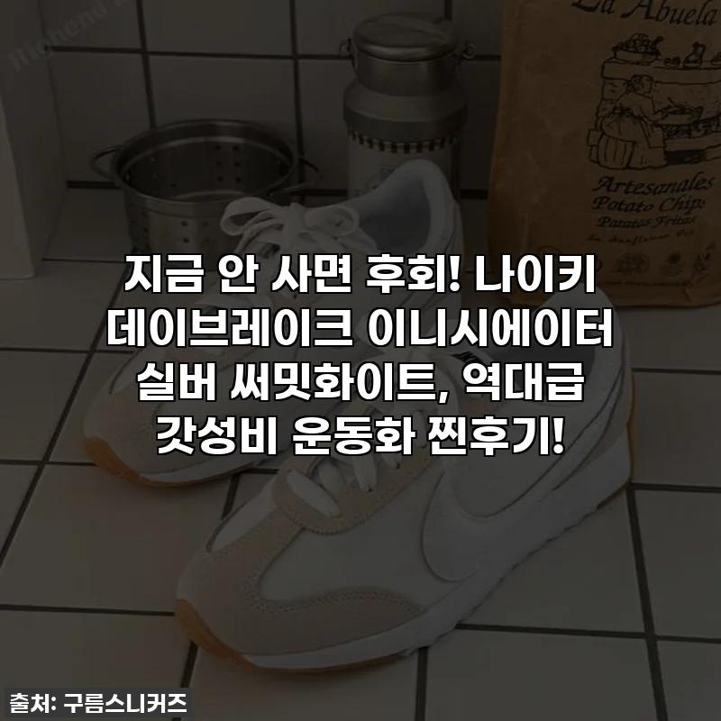 지금 안 사면 후회! 나이키 데이브레이크 이니시에이터 실버 써밋화이트, 역대급 갓성비 운동화 찐후기!