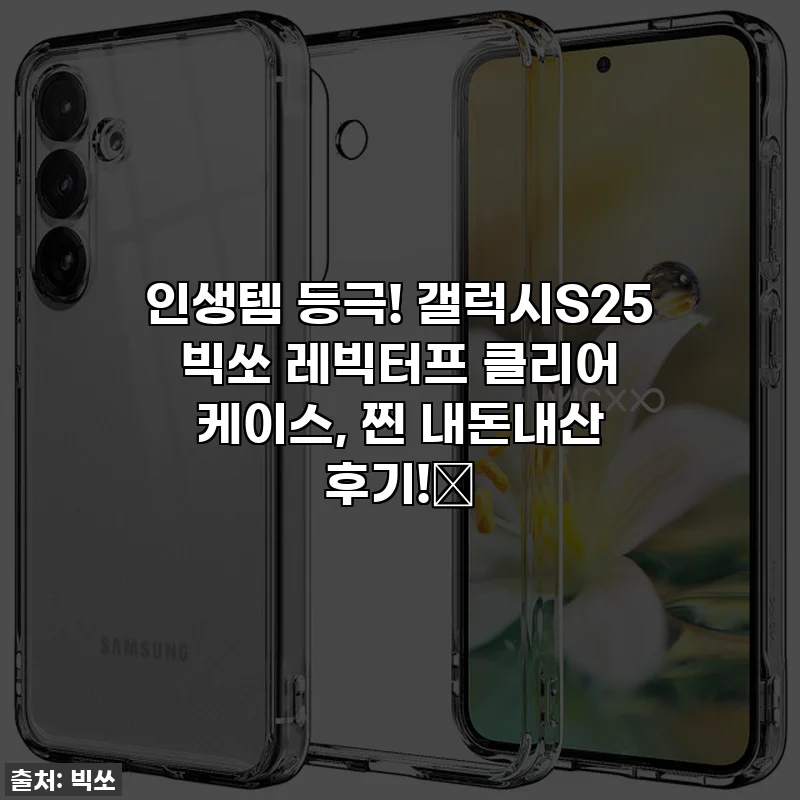 인생템 등극! 갤럭시S25 빅쏘 레빅터프 클리어 케이스, 찐 내돈내산 후기!✨