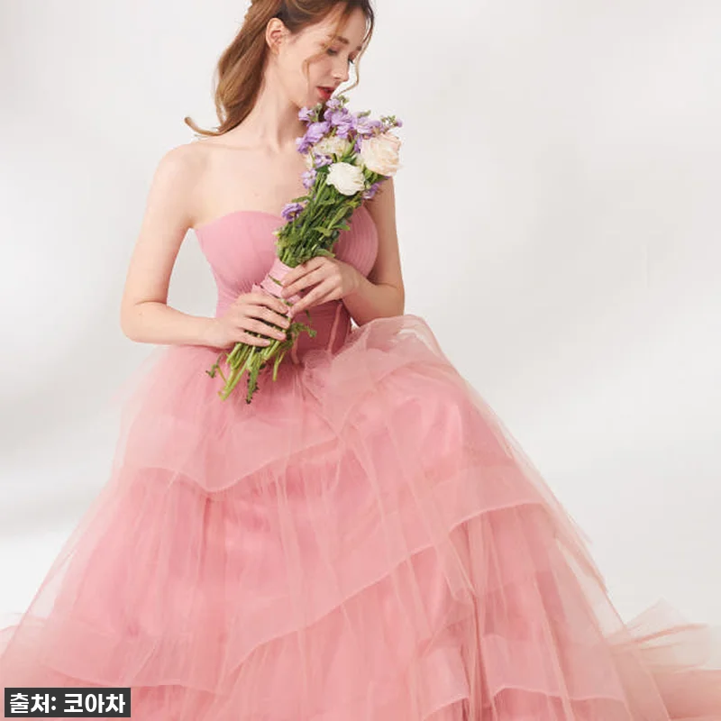 이슈템 핑크 유색드레스, 브라이덜샤워 관련 이미지 1