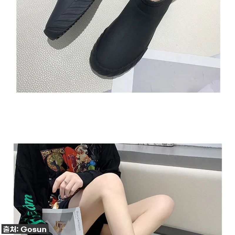 귀여운 키높이 레인부츠 여성 패션 예 관련 이미지 3
