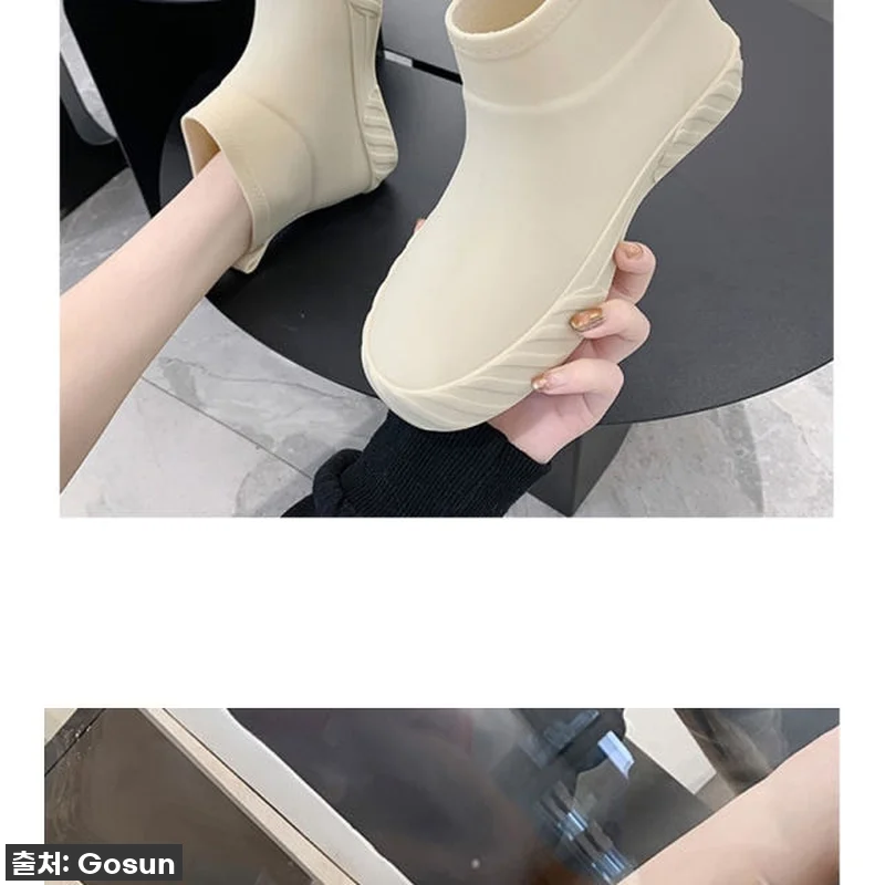 귀여운 키높이 레인부츠 여성 패션 예 관련 이미지 6