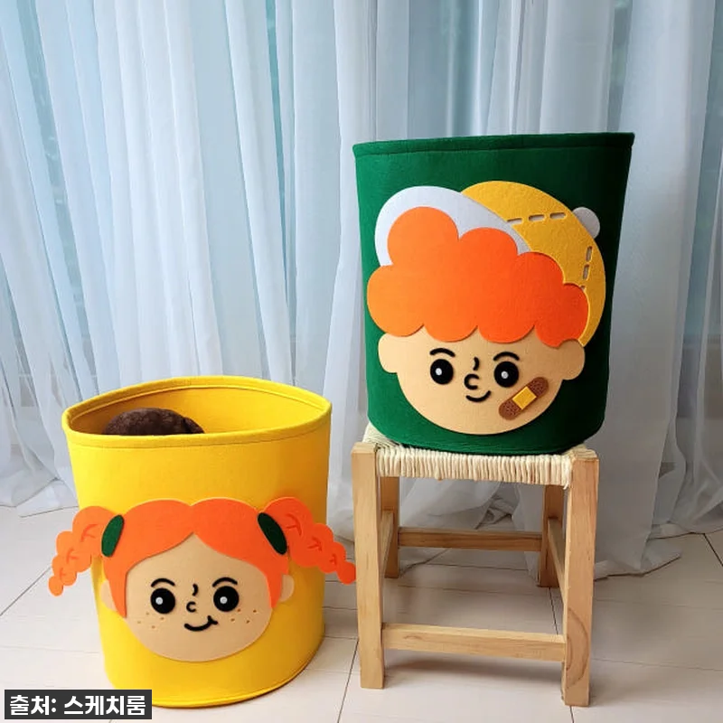 패브릭 장난감 정리함 펠트 바스켓 바 관련 이미지 7