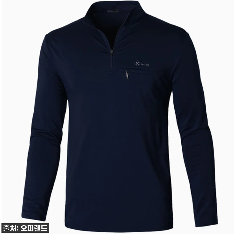 파워 스트레치 베이직 집업 티셔츠 남 관련 이미지 8