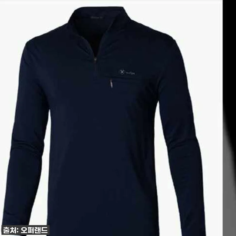 파워 스트레치 베이직 집업 티셔츠 남 관련 이미지 9