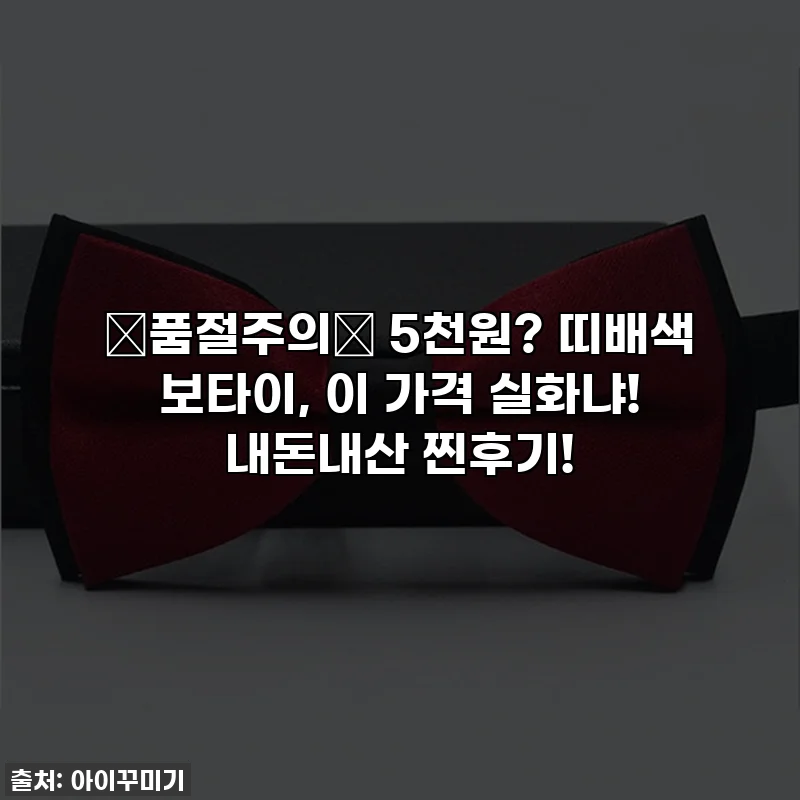 ✨품절주의✨ 5천원? 띠배색 보타이, 이 가격 실화냐! 내돈내산 찐후기!