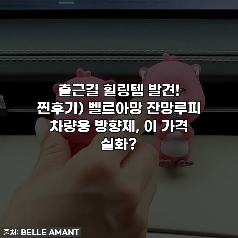 출근길 힐링템 발견! 찐후기) 벨르아망 잔망루피 차량용 방향제, 이 가격 실화?