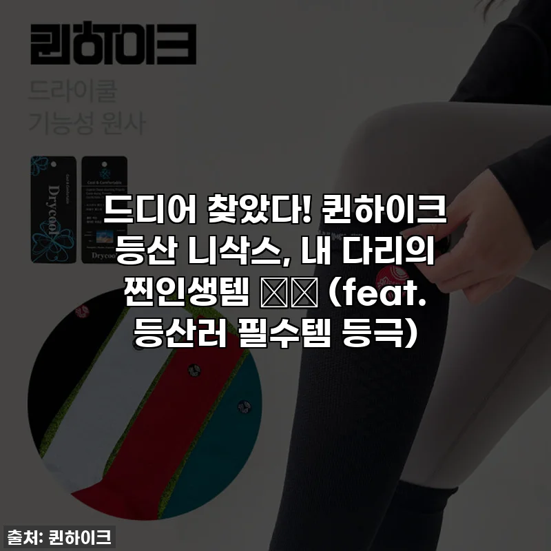 드디어 찾았다! 퀸하이크 등산 니삭스, 내 다리의 찐인생템 👑✨ (feat. 등산러 필수템 등극)