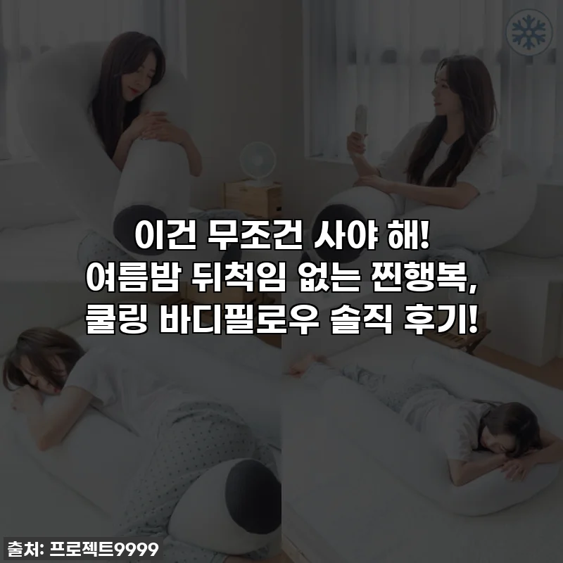 이건 무조건 사야 해! 여름밤 뒤척임 없는 찐행복, 쿨링 바디필로우 솔직 후기!