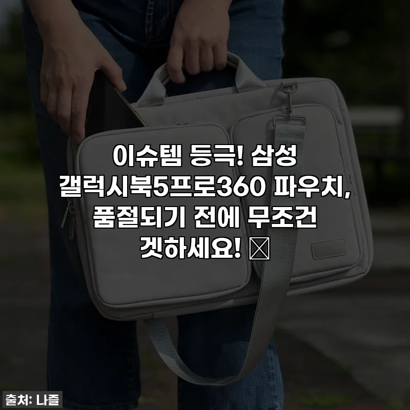 이슈템 등극! 삼성 갤럭시북5프로360 파우치, 품절되기 전에 무조건 겟하세요! 🤩