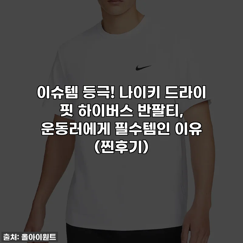 이슈템 등극! 나이키 드라이 핏 하이버스 반팔티, 운동러에게 필수템인 이유 (찐후기)
