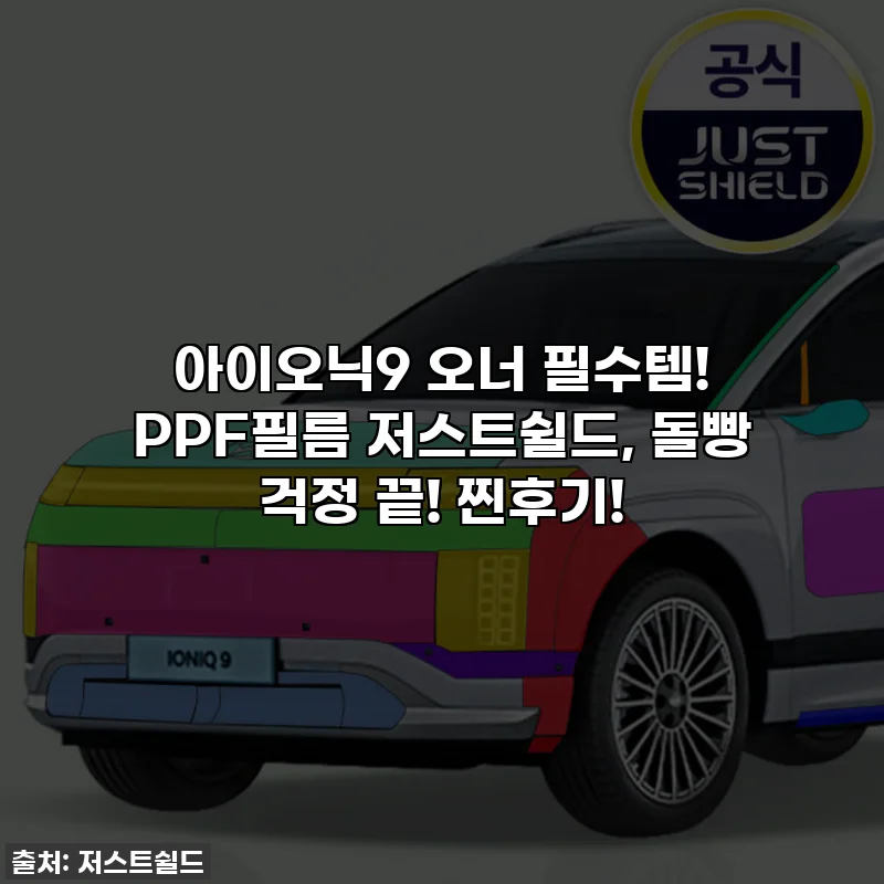 아이오닉9 오너 필수템! PPF필름 저스트쉴드, 돌빵 걱정 끝! 찐후기!