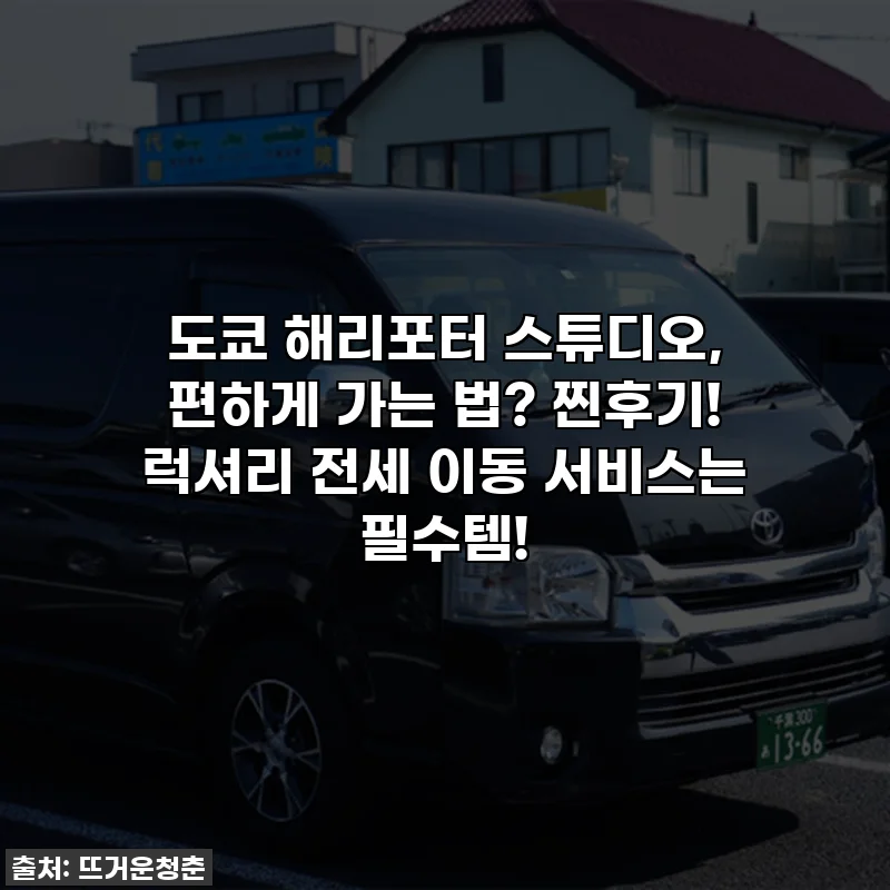 도쿄 해리포터 스튜디오, 편하게 가는 법? 찐후기! 럭셔리 전세 이동 서비스는 필수템!