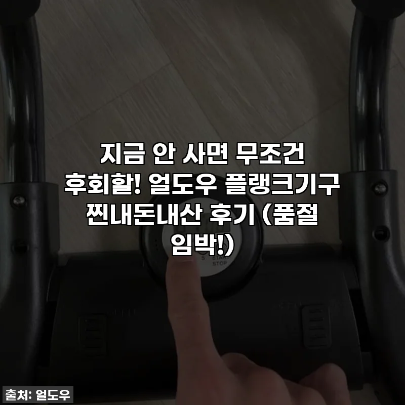 지금 안 사면 무조건 후회할! 얼도우 플랭크기구 찐내돈내산 후기 (품절 임박!)