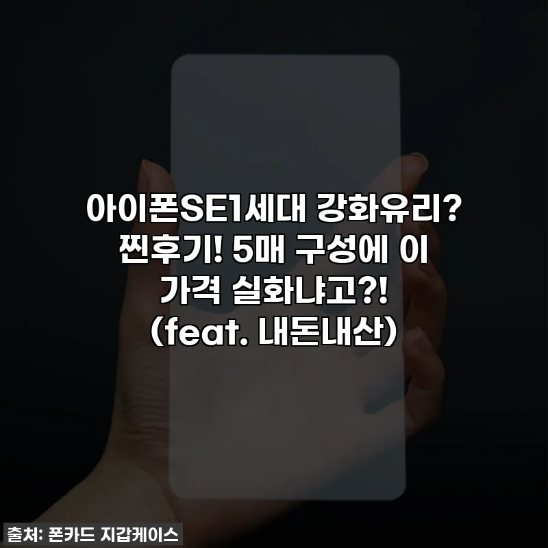 아이폰SE1세대 강화유리? 찐후기! 5매 구성에 이 가격 실화냐고?! (feat. 내돈내산)