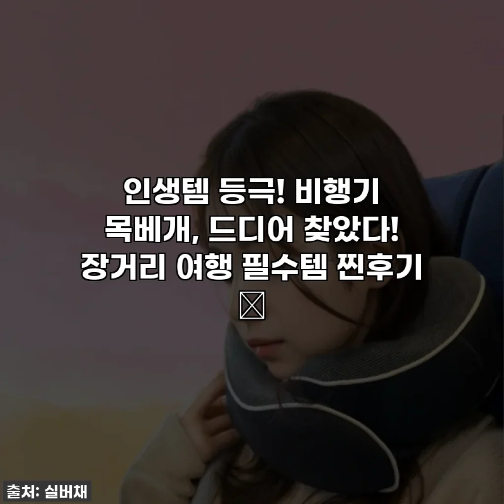 인생템 등극! 비행기 목베개, 드디어 찾았다! 장거리 여행 필수템 찐후기 ✨