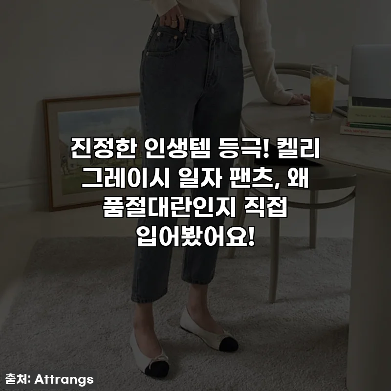 진정한 인생템 등극! 켈리 그레이시 일자 팬츠, 왜 품절대란인지 직접 입어봤어요!