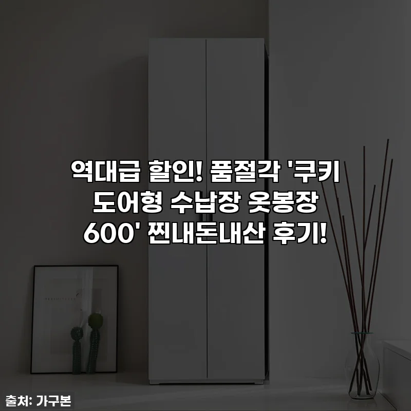 역대급 할인! 품절각 '쿠키 도어형 수납장 옷봉장 600' 찐내돈내산 후기!