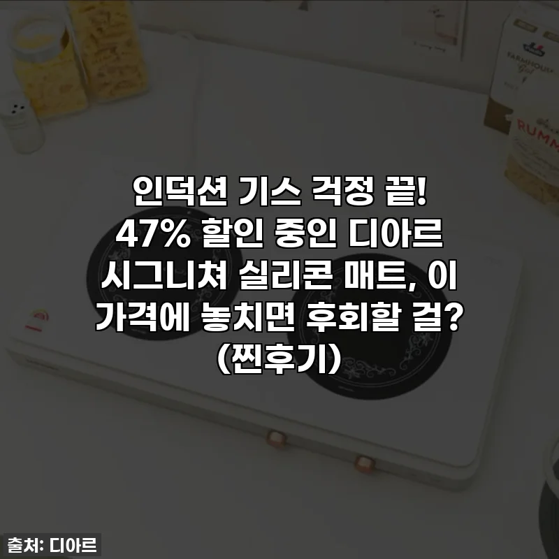 인덕션 기스 걱정 끝! 47% 할인 중인 디아르 시그니쳐 실리콘 매트, 이 가격에 놓치면 후회할 걸? (찐후기)
