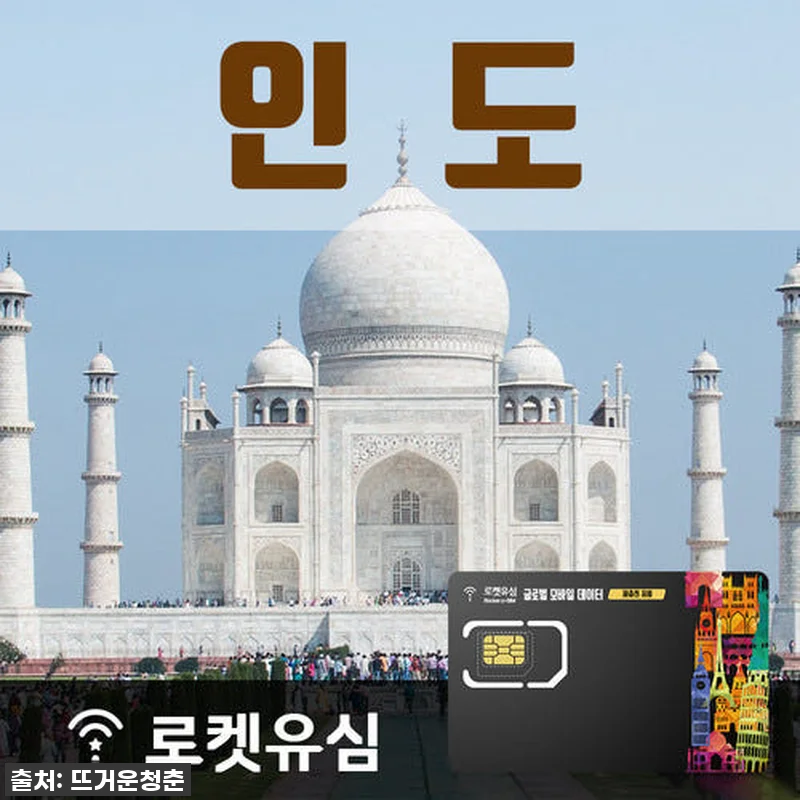 인도 여행 필수템 찐후기! 로켓유심 관련 이미지 1