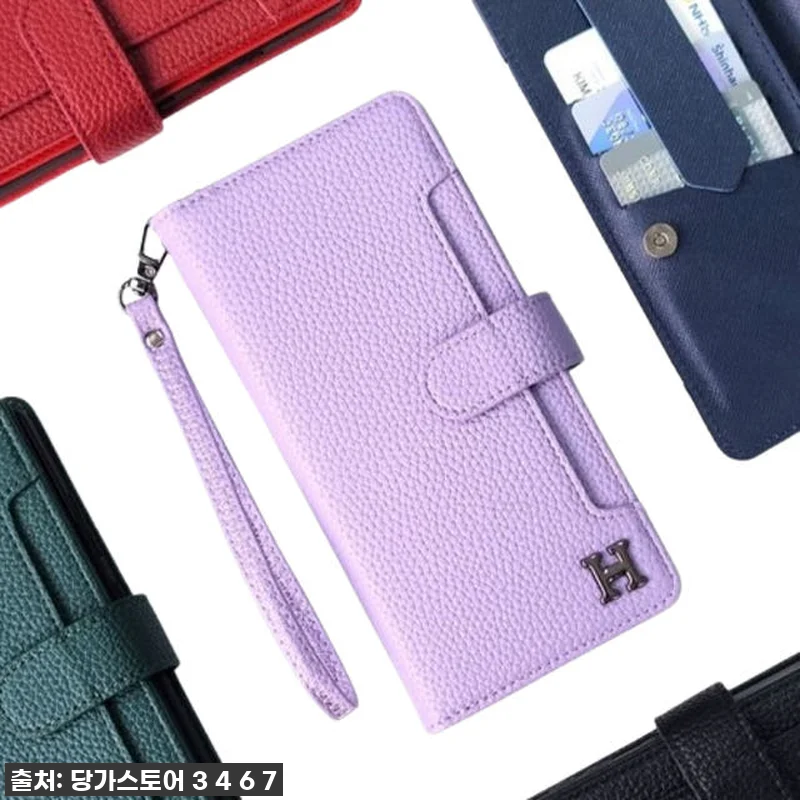 힙 가죽 지갑 다이어리 카드 수납 케 관련 이미지 1