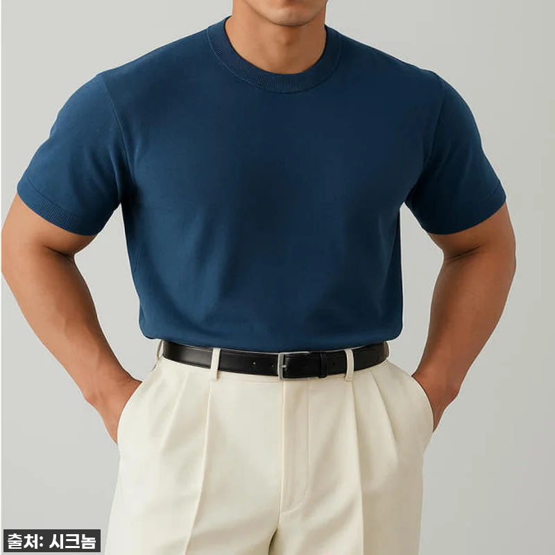 찐후기: 여름에 시원한 '머슬핏 남자 관련 이미지 2