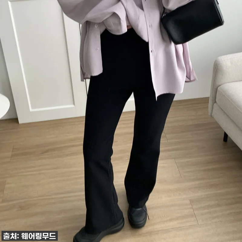 탄탄 부츠컷팬츠 슬림핏 스판바지 하이 관련 이미지 1