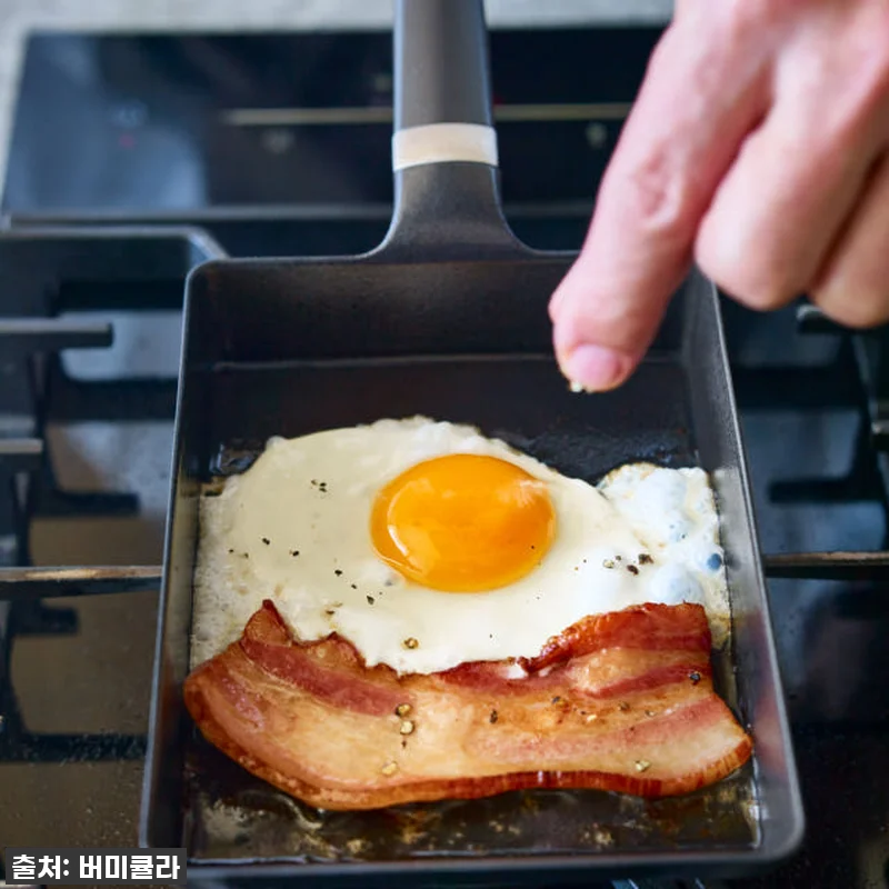 사각팬 에그&토스트팬 주물 프라이팬 관련 이미지 3