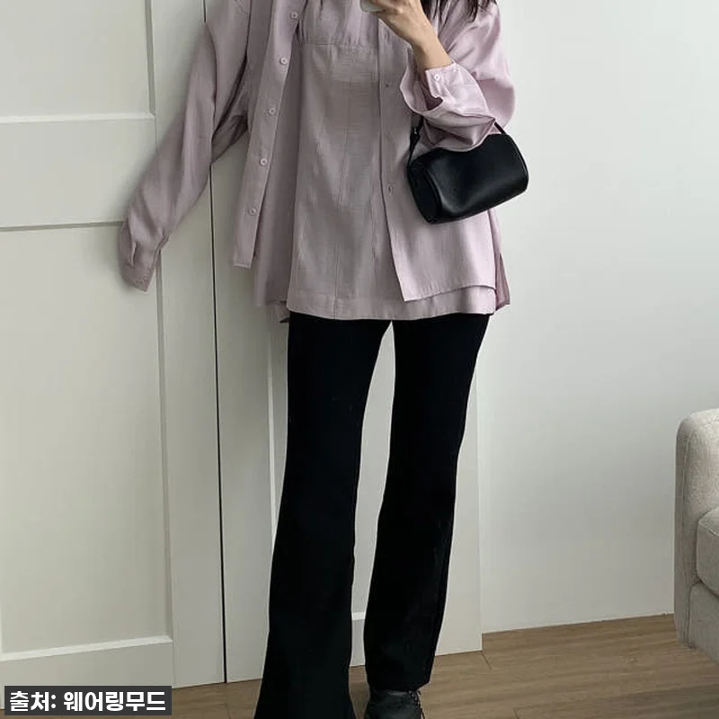 탄탄 부츠컷팬츠 슬림핏 스판바지 하이 관련 이미지 4