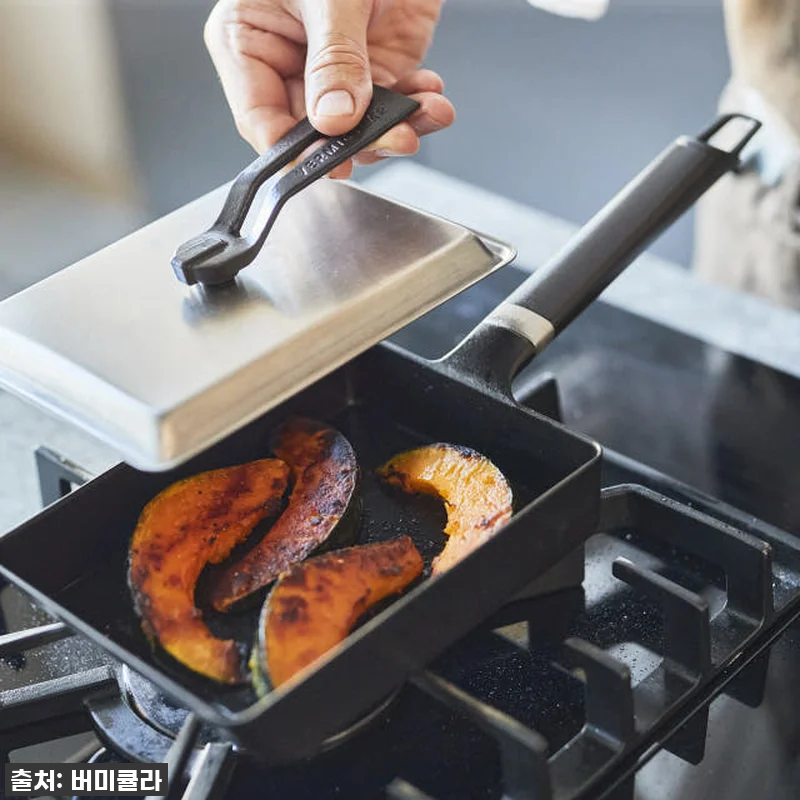 사각팬 에그&토스트팬 주물 프라이팬 관련 이미지 5