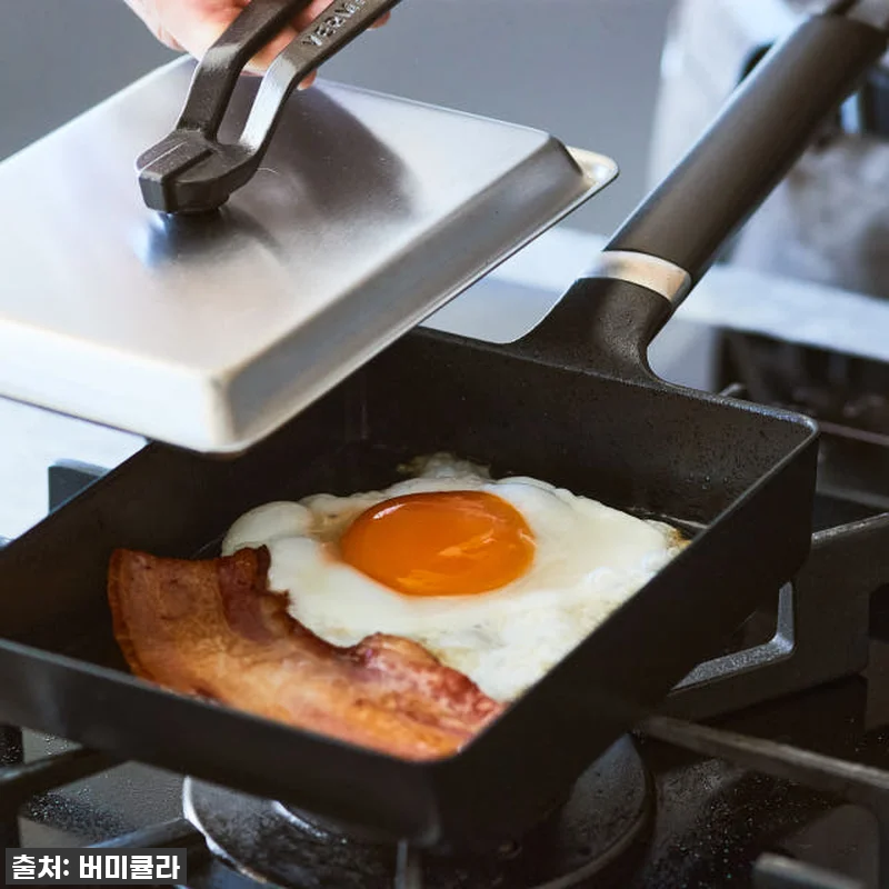 사각팬 에그&토스트팬 주물 프라이팬 관련 이미지 6