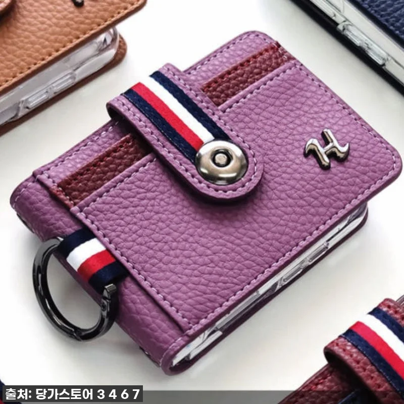 힙 가죽 지갑 다이어리 카드 수납 케 관련 이미지 6