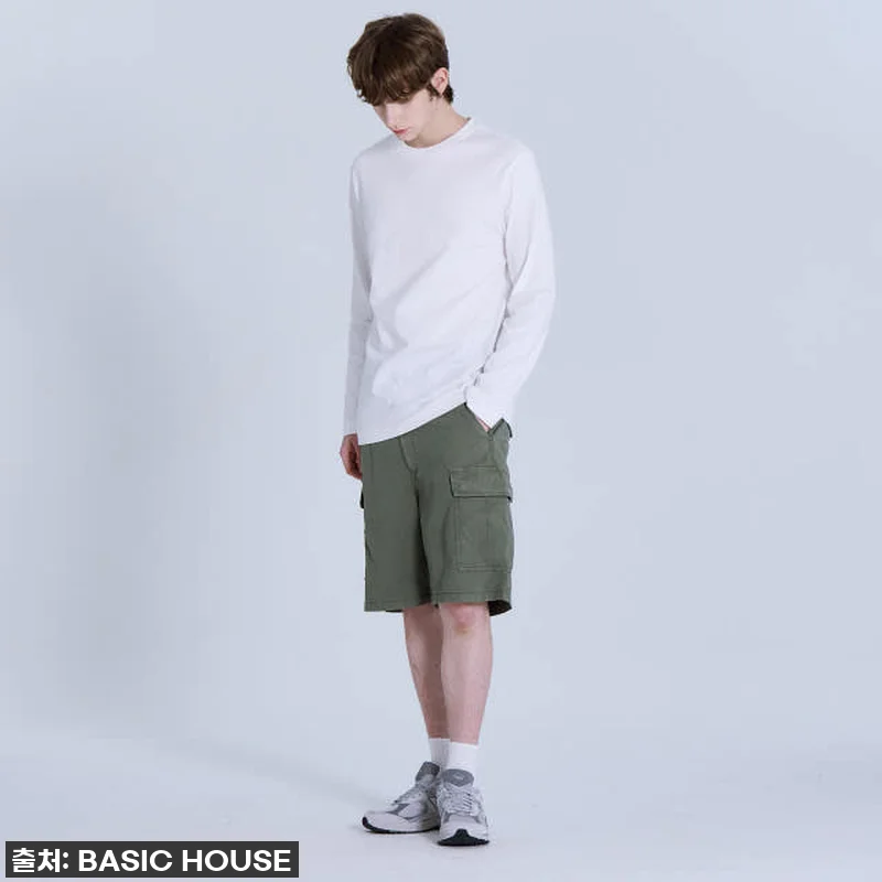 베이직하우스 면 20수 릴렉스핏 무지 관련 이미지 7