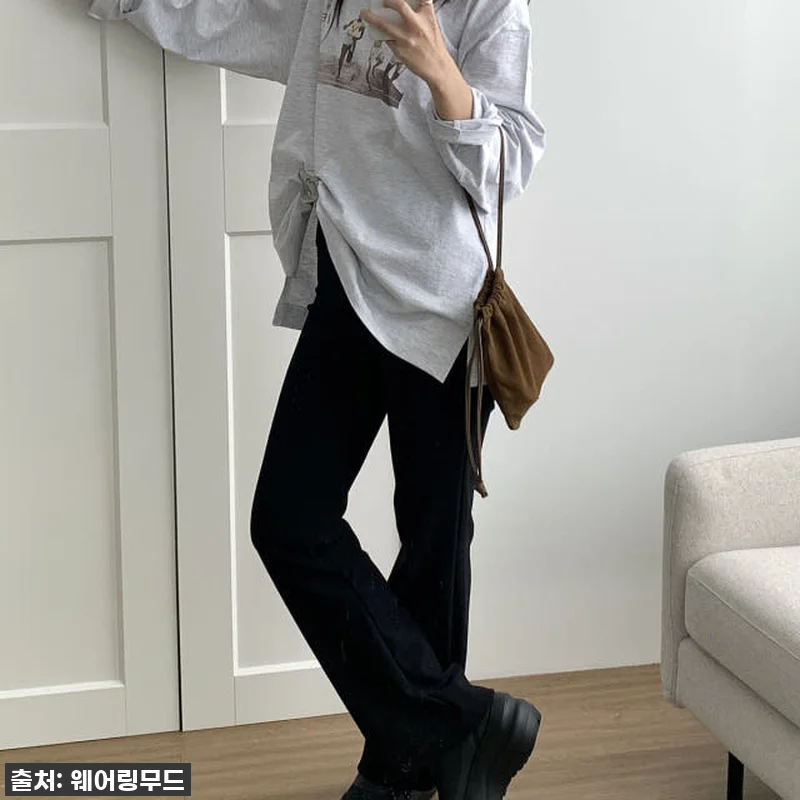 탄탄 부츠컷팬츠 슬림핏 스판바지 하이 관련 이미지 7