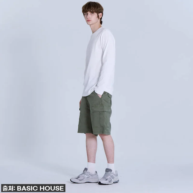 베이직하우스 면 20수 릴렉스핏 무지 관련 이미지 8