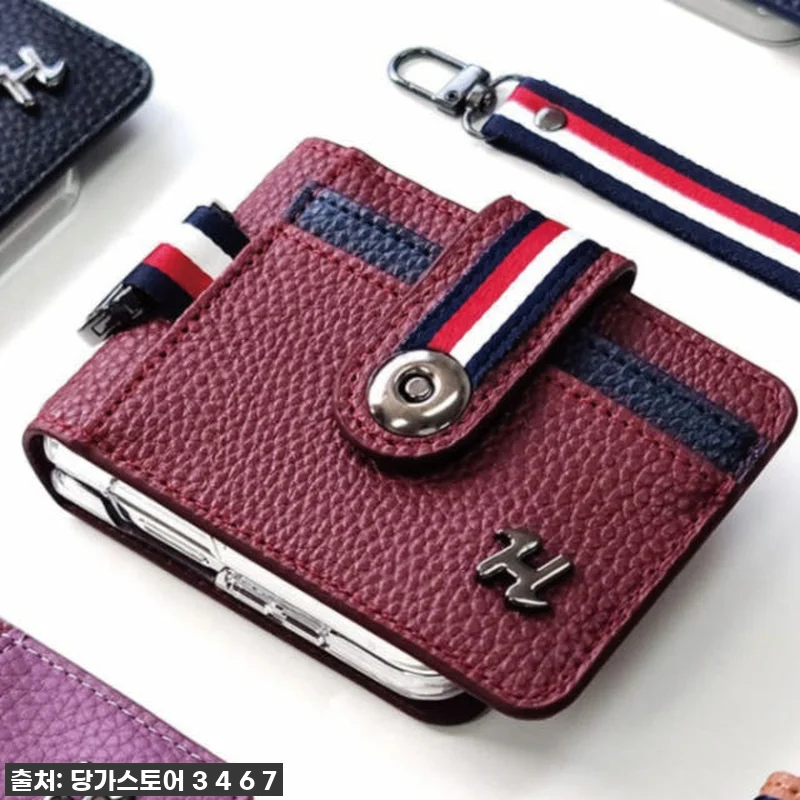 힙 가죽 지갑 다이어리 카드 수납 케 관련 이미지 9