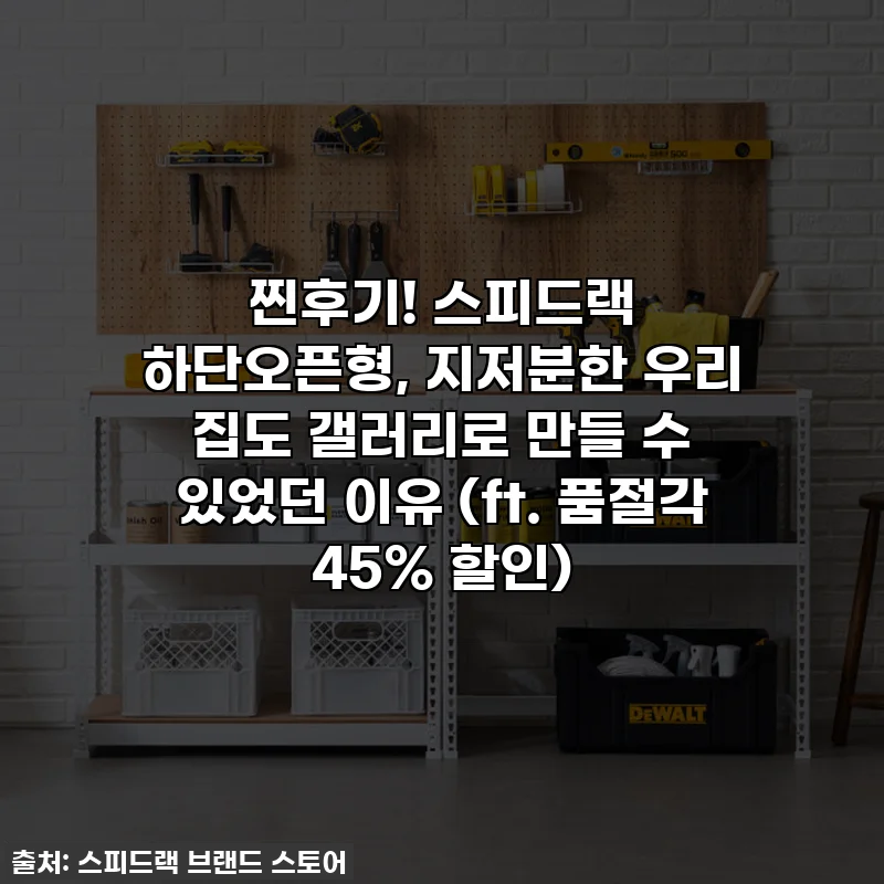 찐후기! 스피드랙 하단오픈형, 지저분한 우리 집도 갤러리로 만들 수 있었던 이유 (ft. 품절각 45% 할인)