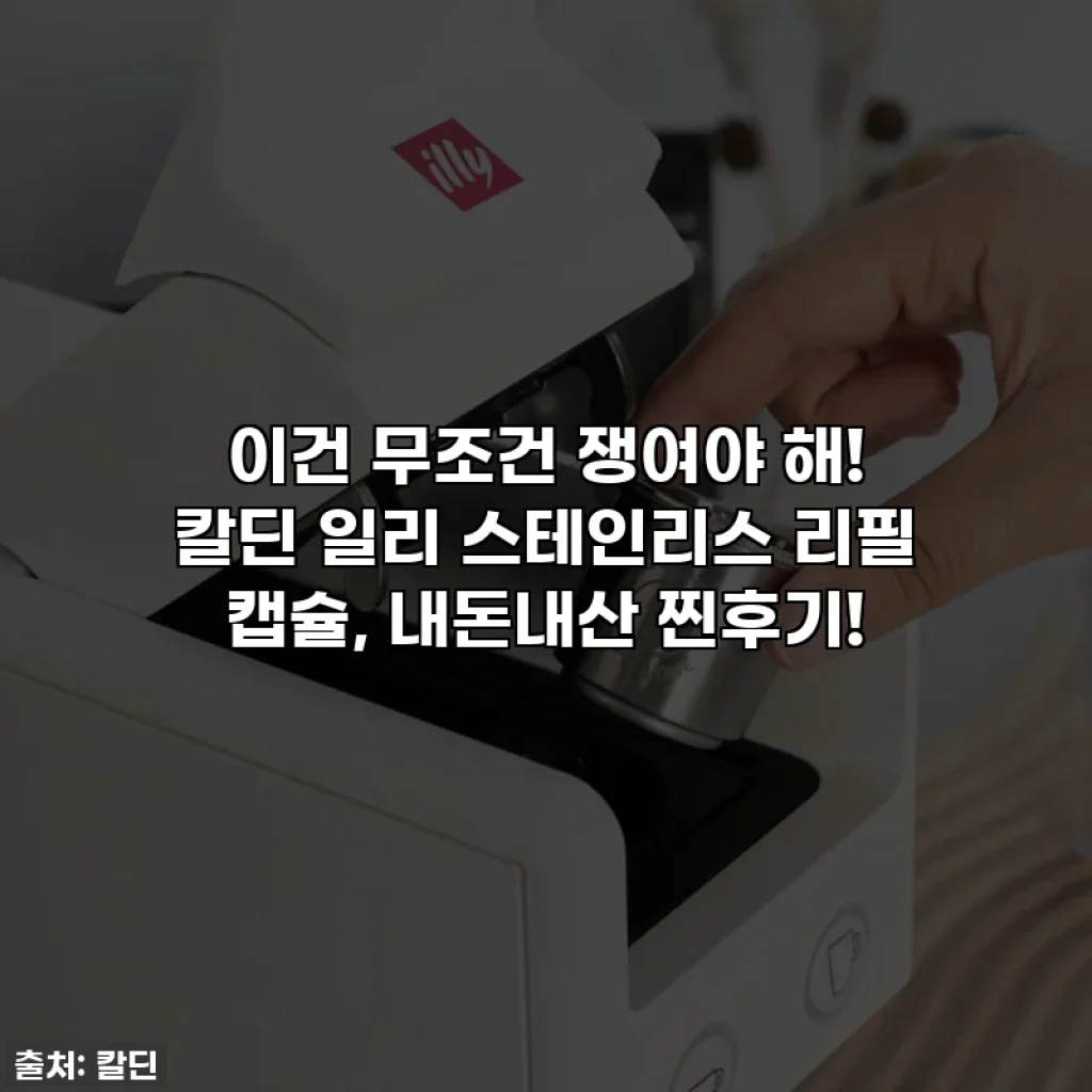 이건 무조건 쟁여야 해! 칼딘 일리 스테인리스 리필 캡슐, 내돈내산 찐후기!