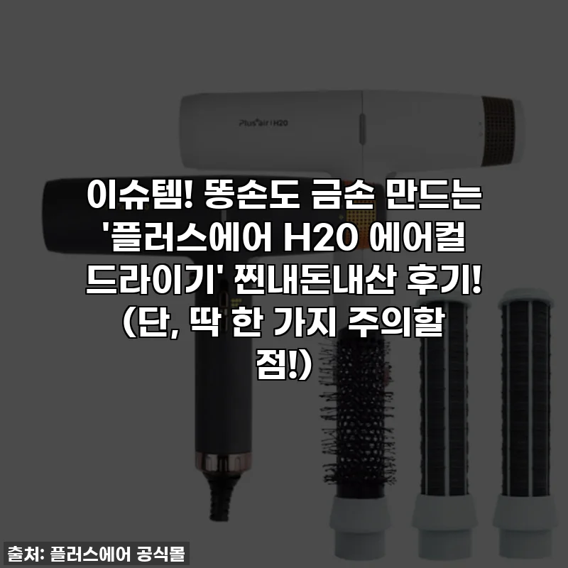 이슈템! 똥손도 금손 만드는 '플러스에어 H20 에어컬 드라이기' 찐내돈내산 후기! (단, 딱 한 가지 주의할 점!)