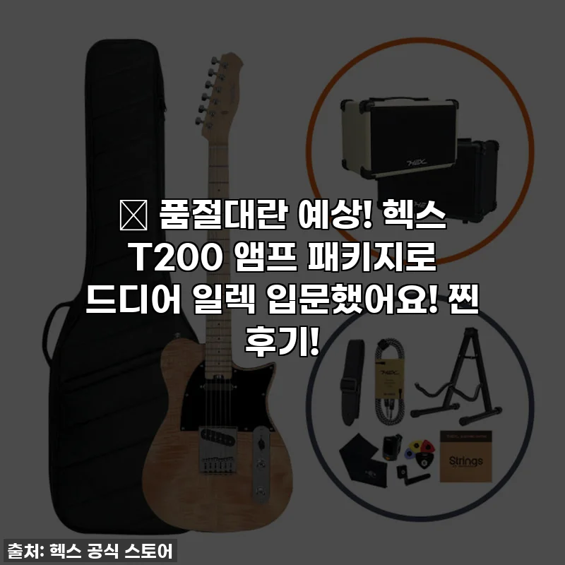 🔥 품절대란 예상! 헥스 T200 앰프 패키지로 드디어 일렉 입문했어요! 찐 후기!