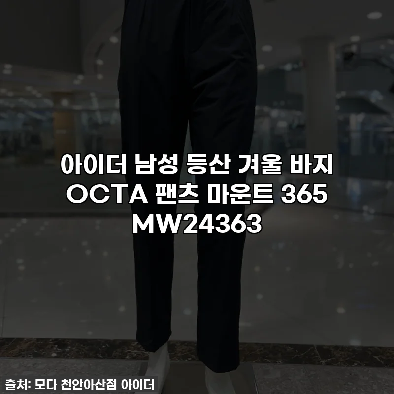 아이더 남성 등산 겨울 바지 OCTA 팬츠 마운트 365 MW24363