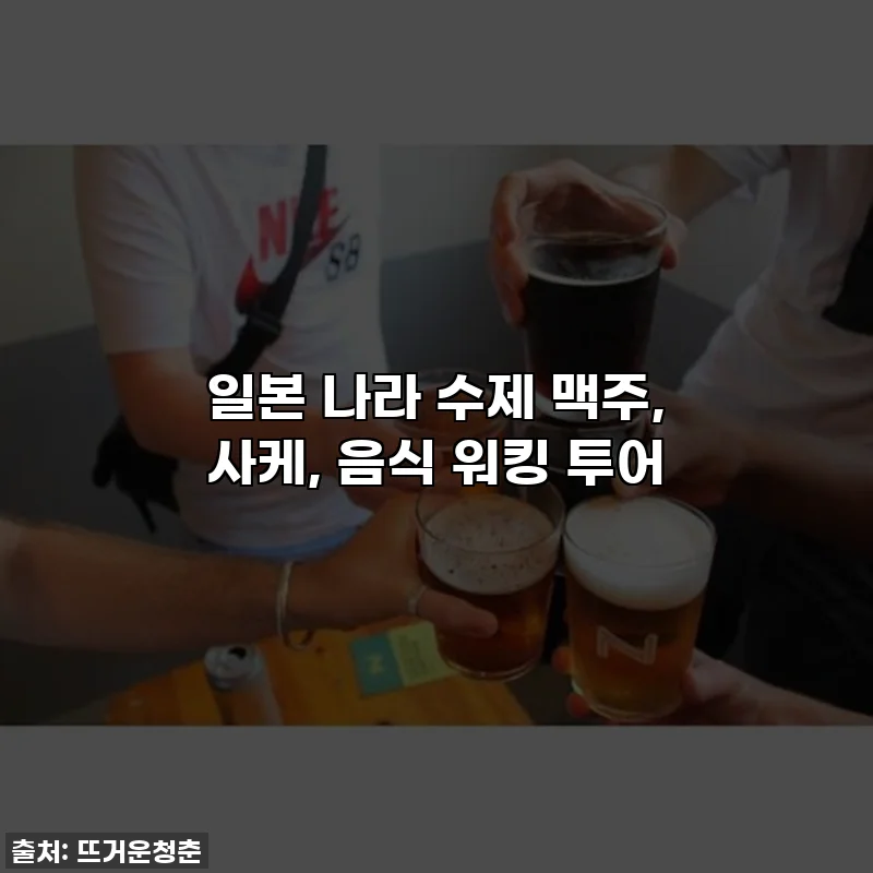 일본 나라 수제 맥주, 사케, 음식 워킹 투어