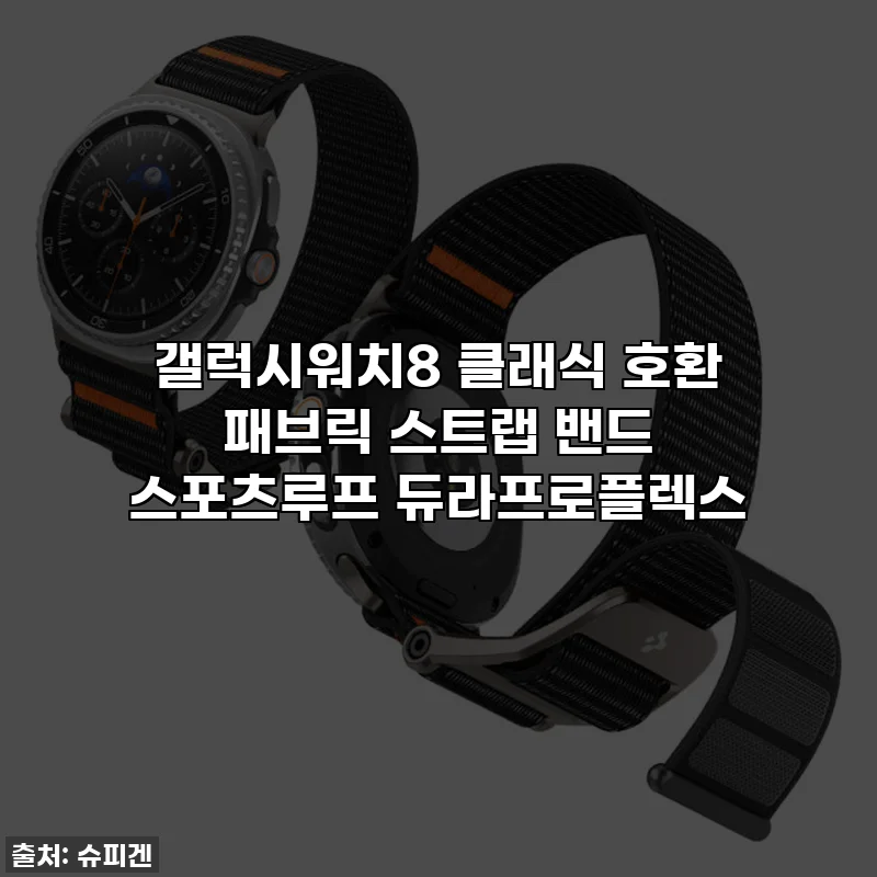 갤럭시워치8 클래식 호환 패브릭 스트랩 밴드 스포츠루프 듀라프로플렉스