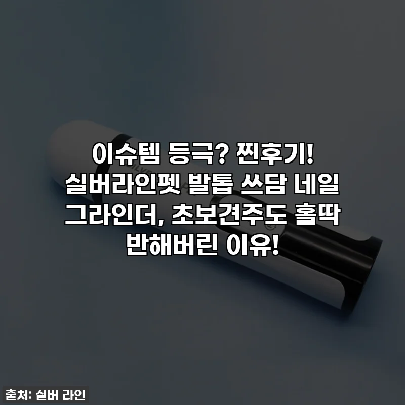 이슈템 등극? 찐후기! 실버라인펫 발톱 쓰담 네일 그라인더, 초보견주도 홀딱 반해버린 이유!