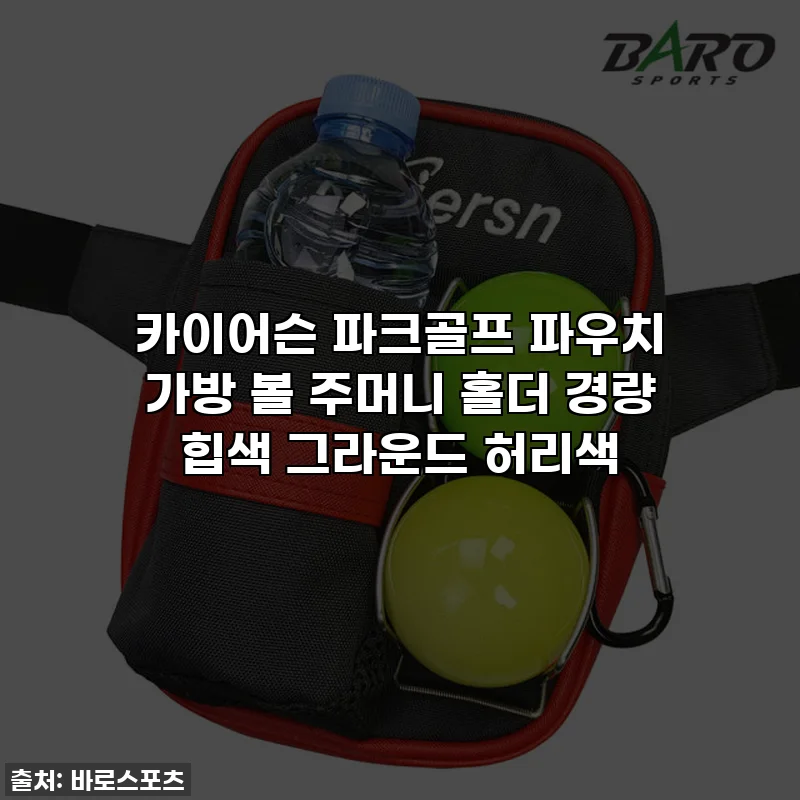 카이어슨 파크골프 파우치 가방 볼 주머니 홀더 경량 힙색 그라운드 허리색